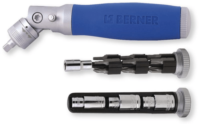 Outils - Outils divers - Multi-ratchet tournevis a cliquet, 1 pochette cainturon, 6 douilles 1/4" (6 - 8 - 9 - 10 - 12 - 13) , 12 embouts (PZD1/PZD2/PZD3