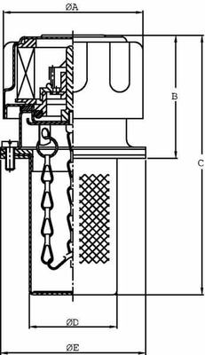 Pièces agricoles - Hydraulique - Bouchon de remplissage d'huile