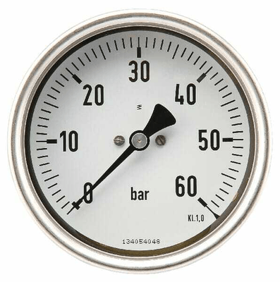 Pièces agricoles - Hydraulique - Manomètre Ø100 0-60bar ½" ar.