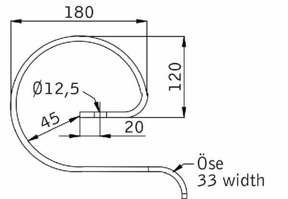 Pièces agricoles - Travail du sol - Ressort de soutien 32mmx10mm Bore Ø 12,5mm KRAMP