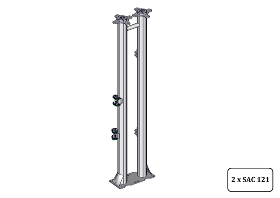 Materiels - Accessoires 50Kg-70Kg - DOUBLE POTEAU -8P- ANTI RECUL HORAIRE SUR PLATINE V2