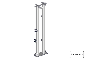 Materiels - Accessoires 50Kg-70Kg - DOUBLE POTEAU -8P- ANTI RECUL HORAIRE SUR PLATINE V2