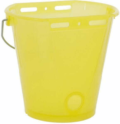 Pièces agricoles - Cloture,Jardin & Sylviculture - Seau d'alimentation jaune transparent 8L