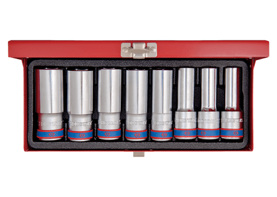 Outils - Outils divers - Coffret de douilles longues 1/2" 8 pièces