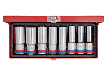 Outils - Outils divers - Coffret de douilles longues 1/2" 8 pièces
