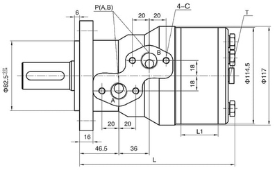 Pièces agricoles - Hydraulique - Moteur orbital 200cc Kramp