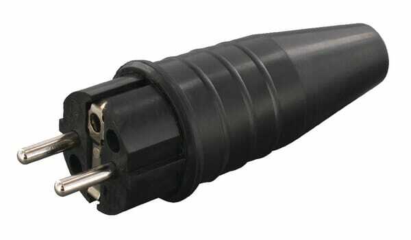 Pièces agricoles - Electricité - Fiche caoutchouc 2P+RA/PA