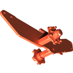 Pièces agricoles - Pièce Semoir - cadre de roue r. sans frein -peint-