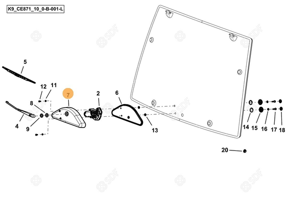Pièces agricoles - Cabine et structure - COVER