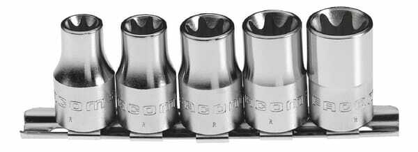 Outils - Outils divers - Jeu de 5 douilles 1/4 tx rack