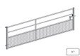 PACK DE 7 PORTE HERBAGE SEMI-GRILLAGEE L.3.73M