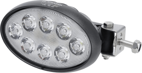Pièces agricoles - Eclairage - Phare de travail LED, 56W, 5320lm, ovale, 10/30V, 160x129x68mm, Deutsch fiche, Spot, 8 LED