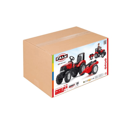 Loisirs - Jouets - Tractopelle Case IH avec remorque