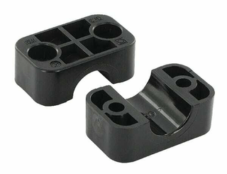 Pièces agricoles - Hydraulique - Demi-coq. noire lisse A3 20mm