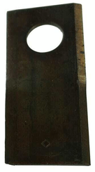 Pièces agricoles - Fenaison & élevage - Couteau de faucheuse gauche 94 x 40 x 3mm alésage Ø 19mm Kramp