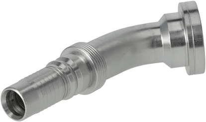Pièces agricoles - Hydraulique - Raccord à sertir 4SH-DN20 avec flasque ø41,3 mm 45°