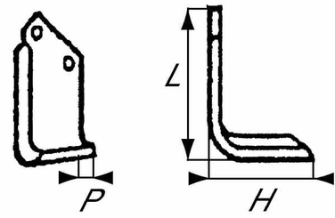 Pièces agricoles - Travail du sol - Lame de fraise d. Howard