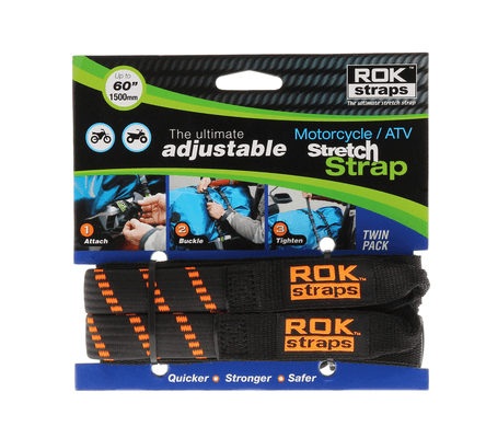 Pièces Quad & Motos - Transport - Garage - Paddock - Sangle ROK Stretch réglable noir/orange