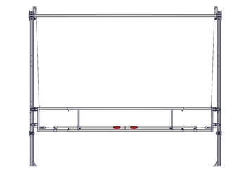 Accessoires et options matériel  - Matériel d'élevage - autre - SEPARATION DE LOGETTE RELEVABLE EN 3.40M/4.60M