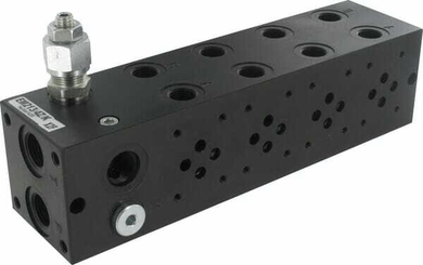 Pièces agricoles - Hydraulique - Plaque de base DBV 50-210 bar+forage