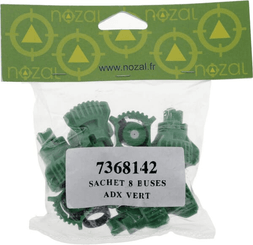 Pièces agricoles - Pièce Pulvérisateur - Jeu de buses à injection d'air (8 pièces) ADX 120° 015 vert