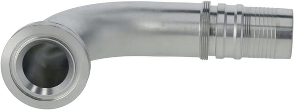 Pièces agricoles - Hydraulique - Raccord à sertir 4SH-DN50 avec flasque ø79,4 mm 90°