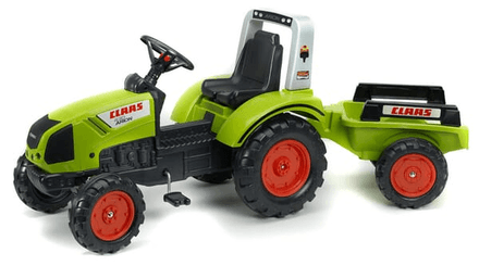 Loisirs - Jouets - Tracteur à pédales Claas avec remarque