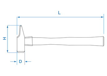 Outils - Outils divers - Marteau rivoir manche tri-matière 26mm - 300g