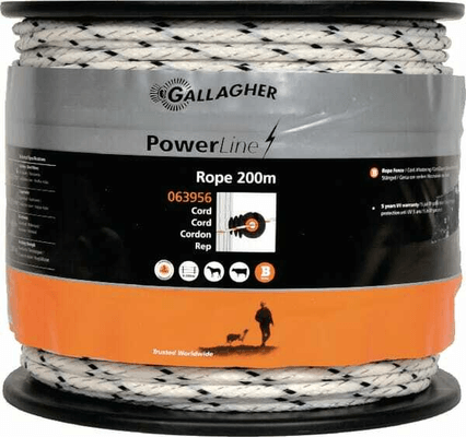 Pièces agricoles - Cloture,Jardin & Sylviculture - Cordon PowerL. blc 200m tressé