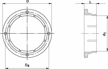 Pièces agricoles - Transmission - Bague d'adaptation GT60
