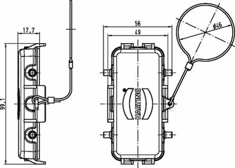 Pièces agricoles - Pièce Pulvérisateur - Couvercle 16B avec 4 cames, métal