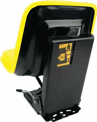 Pièces agricoles - Pièce divers - Siège à suspension mécanique, Jaune, PVC