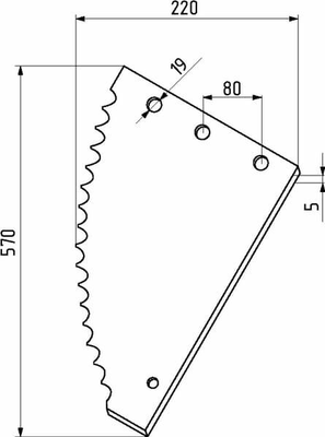 Pièces agricoles - Fenaison & élevage - Section de désileuse, long