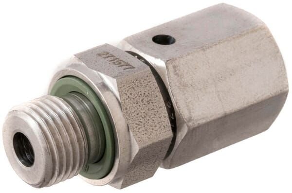 Pièces agricoles - Hydraulique - Raccord tournant M/F 10S x 3/8"BSP WD SS
