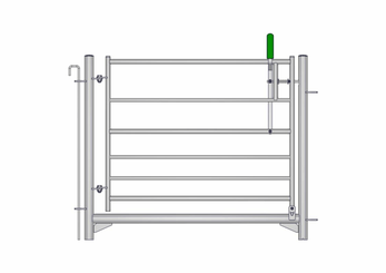Materiels - Accessoires 100Kg-200Kg - PACK DE 6 PASSAGES ADAPTABLE OVIN 7 LISSES H.1M L.1.25M