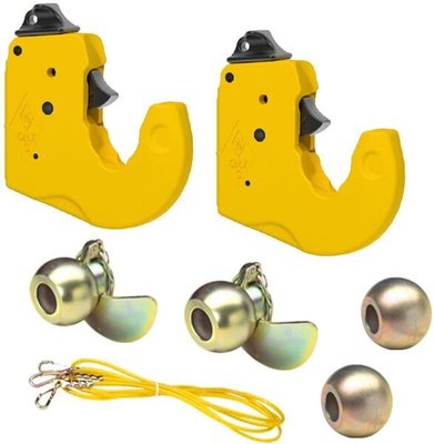 Pièces agricoles - Tracteur pièce adaptable - Jeu de crochets de bras inférieurs UHKS type C1 Cat.3