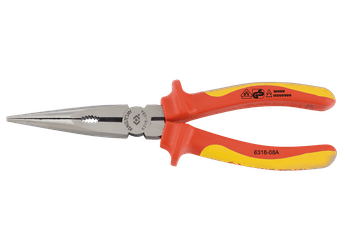 Outils - Outils divers - Pince à becs demi-ronds 200mm isolées VDE EN60900