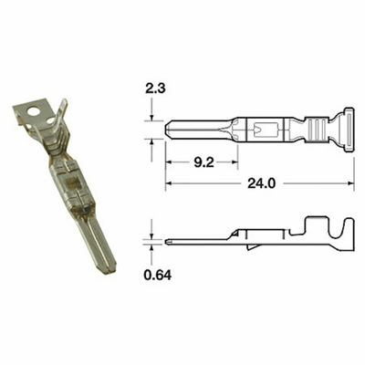 Pièces Quad & Motos - Outillage - Cosse mâle série 090 FRKW BIHR Ø0,5mm²/0,85mm²