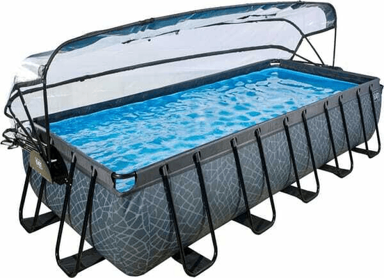 Loisirs - Jouets - Piscine pierre 540x250 cm + toit et pompe avec filtre à sable