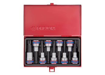 Outils - Outils divers - Coffret de douilles longues 1/2" Torx, 9 pièces
