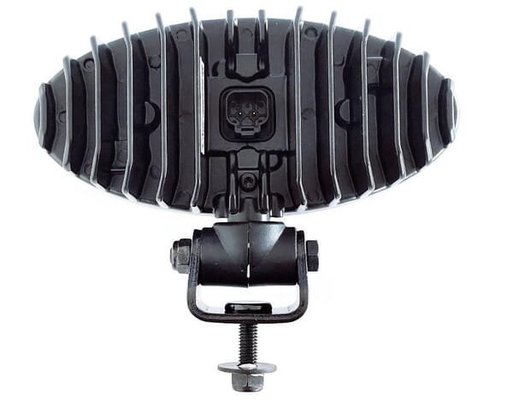 Pièces agricoles - Eclairage - Phare de travail LED, 32W, 3500lm, ovale, 12/24V, blanc, boulonné, tête pivotante, 180x126x72mm,Deutsch 2 broches, Flood, 6 LED