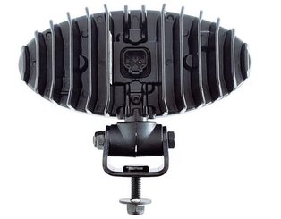 Pièces agricoles - Eclairage - Phare de travail LED, 32W, 3500lm, ovale, 12/24V, blanc, boulonné, tête pivotante, 180x126x72mm,Deutsch 2 broches, Flood, 6 LED
