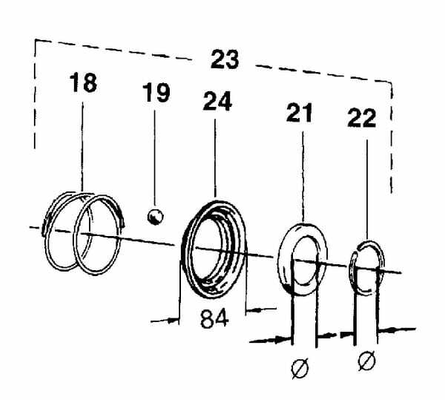 Pièces agricoles - Transmission - Circlip carter 50 DIN5417
