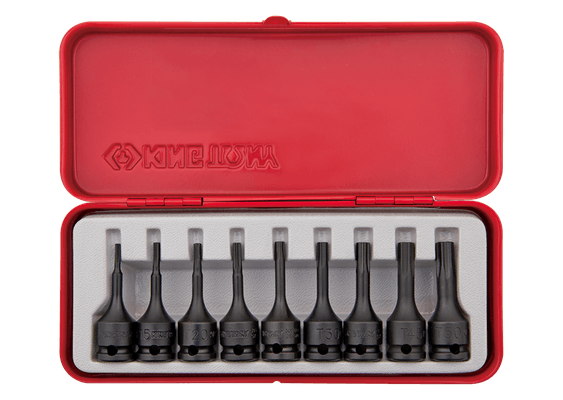Outils - Outils divers - Coffret 3/8" douilles à chocs Torx T10 à T50 9 pcs
