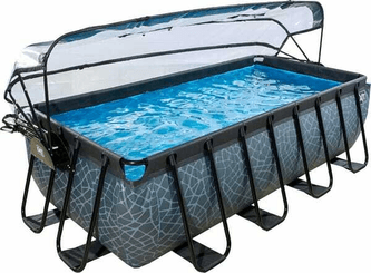 Loisirs - Jouets - Piscine hors-sol 4x2x1 m pierre