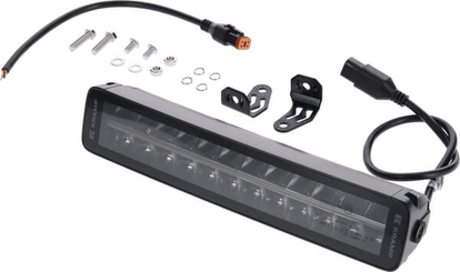Pièces agricoles - Eclairage - Barre lumineuse de travail LED, 120W, 10080lm, rectangulaire, 12/24V, blanc/orange, 358,4x70x78,6mm prise Deutsch, Combo, courb