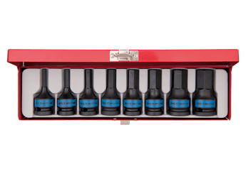 Outils - Outils divers - Coffret de douilles tournevis 1/2 à chocs 6 pans 8 pièces