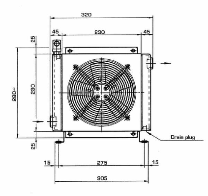 Pièces agricoles - Hydraulique - Refroidisseur d'huile (12 V) 38-50'C 2020K-12-2-01