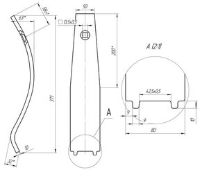 Pièces agricoles - Travail du sol - Plaque de guidage 50/80 2N compatible Mixin