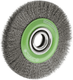 Brosse métallique ronde 178x23 mm en acier inoxydable